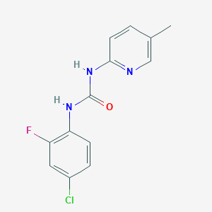 molecular formula C13H11ClFN3O B4286907 N-(4-chloro-2-fluorophenyl)-N'-(5-methyl-2-pyridinyl)urea 