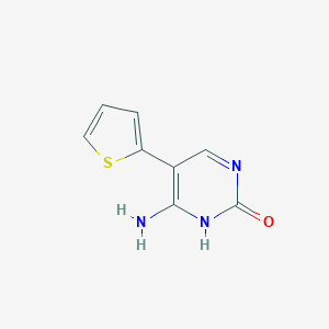 molecular formula C8H7N3OS B428701 5-(2-Thienyl)cytosine 