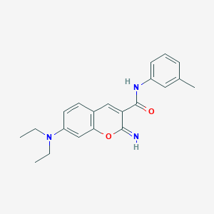 7-(diethylamino)-2-imino-N-(3-methylphenyl)-2H-chromene-3-carboxamide