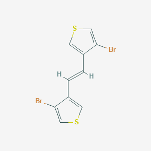 3-bromo-4-[(E)-2-(4-bromothiophen-3-yl)ethenyl]thiophene