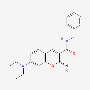 molecular formula C21H23N3O2 B4287020 N-benzyl-7-(diethylamino)-2-imino-2H-chromene-3-carboxamide 