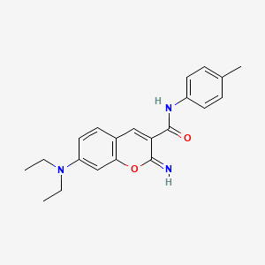 7-(diethylamino)-2-imino-N-(4-methylphenyl)-2H-chromene-3-carboxamide