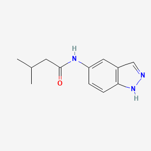 molecular formula C12H15N3O B4287079 N-1H-indazol-5-yl-3-methylbutanamide 