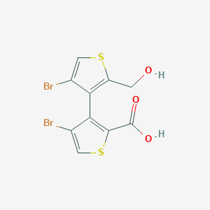 4,4'-Dibromo-2'-(hydroxymethyl)-3,3'-bithiophene-2-carboxylic acid