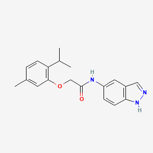 molecular formula C19H21N3O2 B4287098 N-1H-indazol-5-yl-2-(2-isopropyl-5-methylphenoxy)acetamide 