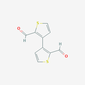molecular formula C10H6O2S2 B428713 [3,3'-联噻吩]-2,2'-二甲醛 CAS No. 40306-89-6