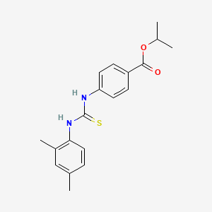 molecular formula C19H22N2O2S B4287138 isopropyl 4-({[(2,4-dimethylphenyl)amino]carbonothioyl}amino)benzoate 