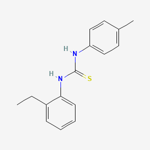 molecular formula C16H18N2S B4287139 N-(2-ethylphenyl)-N'-(4-methylphenyl)thiourea 