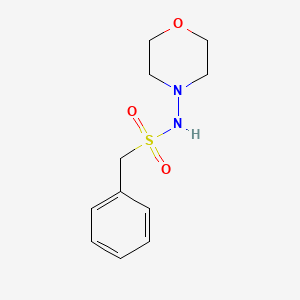 molecular formula C11H16N2O3S B4287151 N-4-morpholinyl-1-phenylmethanesulfonamide 