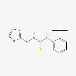 molecular formula C16H20N2OS B4287158 N-(2-tert-butylphenyl)-N'-(2-furylmethyl)thiourea 