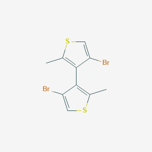 molecular formula C10H8Br2S2 B428716 3,3'-Bis[4-bromo-2-methylthiophene] 