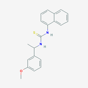 molecular formula C20H20N2OS B4287165 N-[1-(3-methoxyphenyl)ethyl]-N'-1-naphthylthiourea 