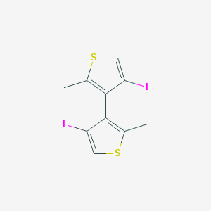 molecular formula C10H8I2S2 B428717 3,3'-Bis[4-iodo-2-methylthiophene] 