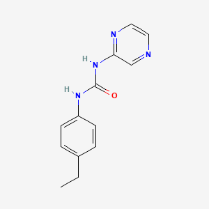 molecular formula C13H14N4O B4287172 N-(4-ethylphenyl)-N'-2-pyrazinylurea 