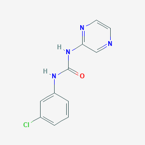 molecular formula C11H9ClN4O B4287179 N-(3-chlorophenyl)-N'-2-pyrazinylurea CAS No. 71306-99-5