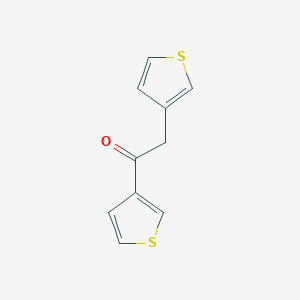 molecular formula C10H8OS2 B428718 1,2-Di(3-thienyl)ethanone 