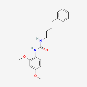 molecular formula C19H24N2O3 B4287190 N-(2,4-dimethoxyphenyl)-N'-(4-phenylbutyl)urea 