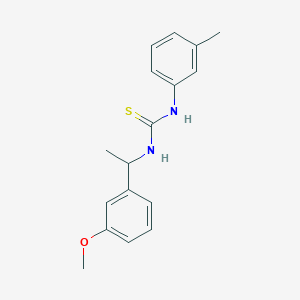 molecular formula C17H20N2OS B4287201 N-[1-(3-methoxyphenyl)ethyl]-N'-(3-methylphenyl)thiourea 