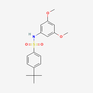 molecular formula C18H23NO4S B4287211 4-tert-butyl-N-(3,5-dimethoxyphenyl)benzenesulfonamide 