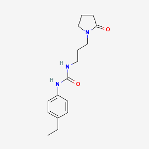 molecular formula C16H23N3O2 B4287219 N-(4-ethylphenyl)-N'-[3-(2-oxo-1-pyrrolidinyl)propyl]urea 