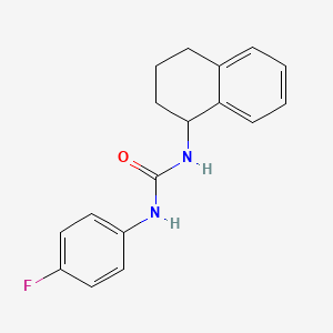 molecular formula C17H17FN2O B4287234 N-(4-fluorophenyl)-N'-(1,2,3,4-tetrahydro-1-naphthalenyl)urea 