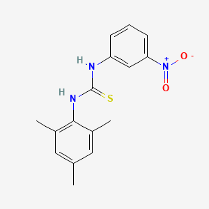 molecular formula C16H17N3O2S B4287258 N-mesityl-N'-(3-nitrophenyl)thiourea 