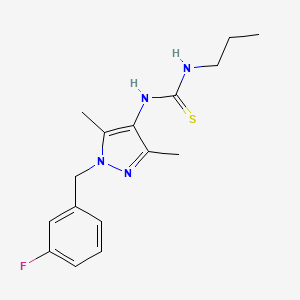 N-[1-(3-fluorobenzyl)-3,5-dimethyl-1H-pyrazol-4-yl]-N'-propylthiourea