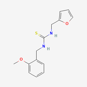 molecular formula C14H16N2O2S B4287315 N-(2-furylmethyl)-N'-(2-methoxybenzyl)thiourea 
