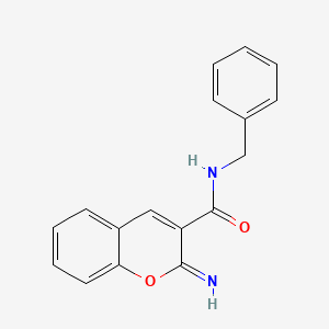 molecular formula C17H14N2O2 B4287325 N-苄基-2-亚氨基-2H-色烯-3-甲酰胺 