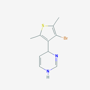 molecular formula C10H11BrN2S B428733 6-(4-Bromo-2,5-dimethyl-3-thienyl)-1,6-dihydropyrimidine 