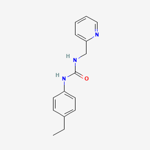molecular formula C15H17N3O B4287330 N-(4-ethylphenyl)-N'-(2-pyridinylmethyl)urea 