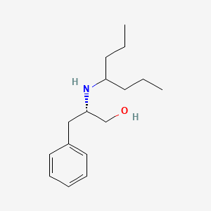 molecular formula C16H27NO B4287338 (2S)-3-phenyl-2-[(1-propylbutyl)amino]-1-propanol 