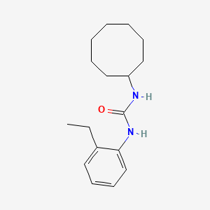 molecular formula C17H26N2O B4287357 N-cyclooctyl-N'-(2-ethylphenyl)urea 
