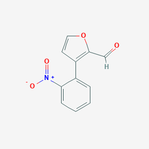molecular formula C11H7NO4 B428737 3-(2-Nitrophenyl)furan-2-carbaldehyde CAS No. 124553-76-0