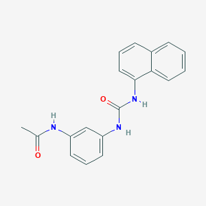 molecular formula C19H17N3O2 B4287370 N-(3-{[(1-naphthylamino)carbonyl]amino}phenyl)acetamide 