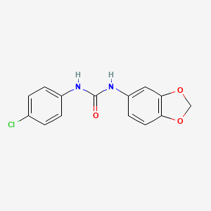 molecular formula C14H11ClN2O3 B4287371 N-1,3-benzodioxol-5-yl-N'-(4-chlorophenyl)urea 