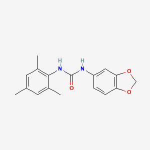 molecular formula C17H18N2O3 B4287379 N-1,3-benzodioxol-5-yl-N'-mesitylurea 