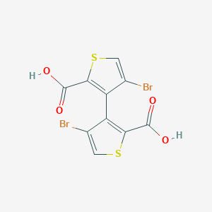molecular formula C10H4Br2O4S2 B428738 4,4'-Dibromo-3,3'-bithiophene-2,2'-dicarboxylic acid 