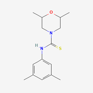 molecular formula C15H22N2OS B4287382 N-(3,5-dimethylphenyl)-2,6-dimethyl-4-morpholinecarbothioamide 