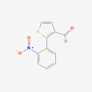 molecular formula C11H7NO3S B428739 2-{2-Nitrophenyl}-3-thiophenecarbaldehyde 