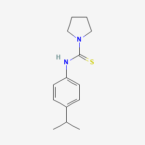 molecular formula C14H20N2S B4287395 N-(4-isopropylphenyl)-1-pyrrolidinecarbothioamide 