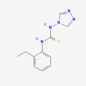 molecular formula C11H13N5S B4287401 N-(2-ethylphenyl)-N'-4H-1,2,4-triazol-4-ylthiourea 