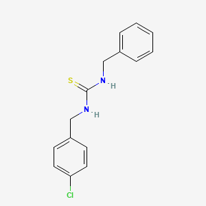 molecular formula C15H15ClN2S B4287407 N-benzyl-N'-(4-chlorobenzyl)thiourea 