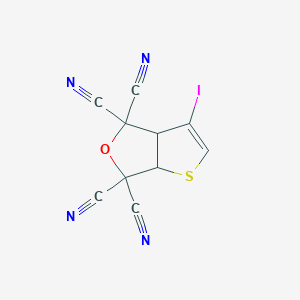 molecular formula C10H3IN4OS B428741 3-Iodo-3a,6a-dihydrothieno[2,3-c]furan-4,4,6,6-tetracarbonitrile 