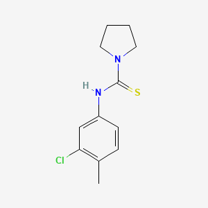 molecular formula C12H15ClN2S B4287415 N-(3-chloro-4-methylphenyl)-1-pyrrolidinecarbothioamide 
