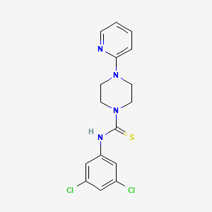 molecular formula C16H16Cl2N4S B4287427 N-(3,5-dichlorophenyl)-4-(2-pyridinyl)-1-piperazinecarbothioamide 