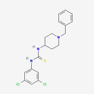 molecular formula C19H21Cl2N3S B4287432 N-(1-benzyl-4-piperidinyl)-N'-(3,5-dichlorophenyl)thiourea 