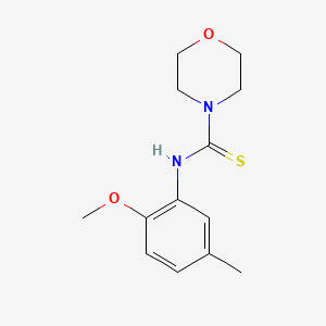 molecular formula C13H18N2O2S B4287435 N-(2-methoxy-5-methylphenyl)-4-morpholinecarbothioamide 