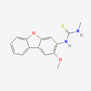 molecular formula C15H14N2O2S B4287441 1-(2-Methoxydibenzofuran-3-yl)-3-methylthiourea 