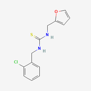 molecular formula C13H13ClN2OS B4287446 N-(2-chlorobenzyl)-N'-(2-furylmethyl)thiourea 